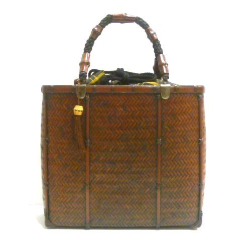 【美品】公長齋 小菅 竹かごバッグ 網代編み