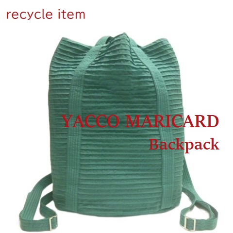 【美品】ヤッコマリカルド ピンタック リュックサック