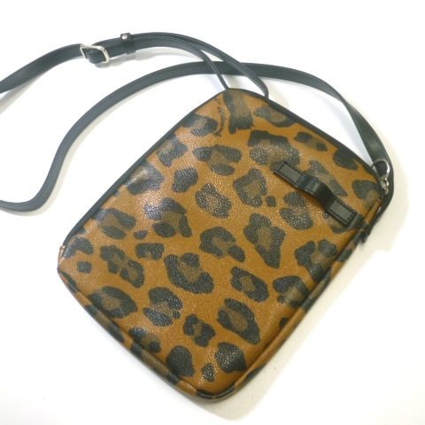 【美品】タマミワタナベ ショルダーバッグ レオパード