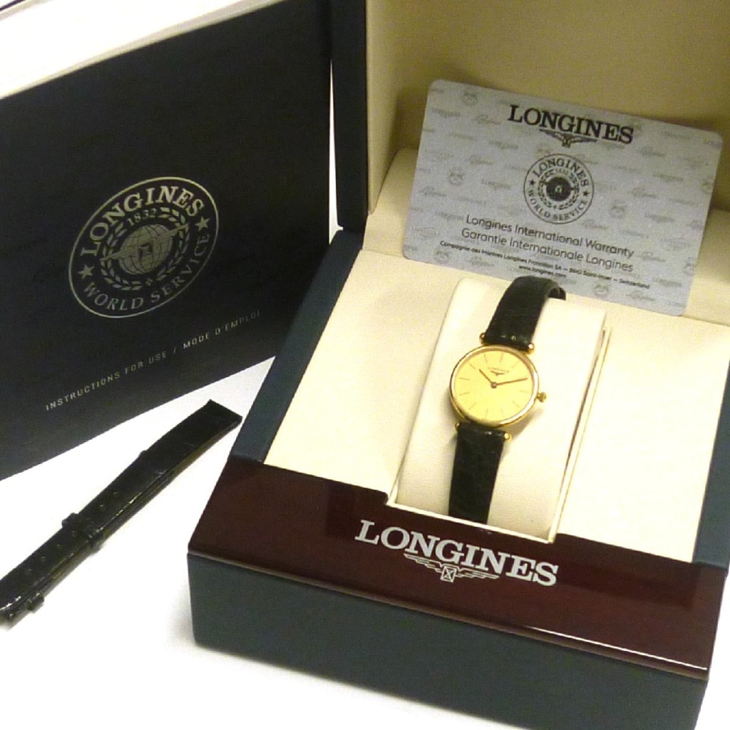 【美品】ロンジン Agassiz K18 レディース腕時計
