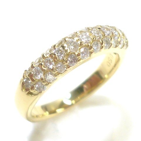 【新品仕上済】K18 ダイヤ0.5ct リング 7号