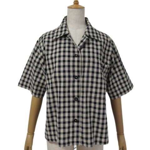 MHL. マーガレットハウエル 半袖 コットンシャツ