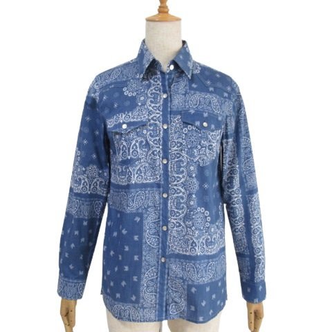 【美品】レリアン ペイズリー柄 シャツ ブラウス