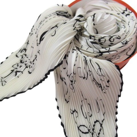 エルメス プリーツ スカーフ L’ART D’ECRIRE 書の芸術