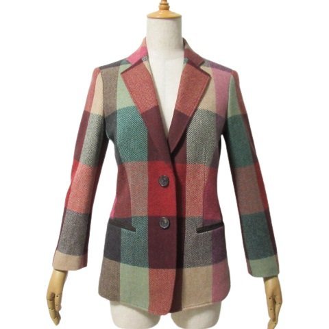 【美品】エトロ ウール×シルク ツイードジャケット