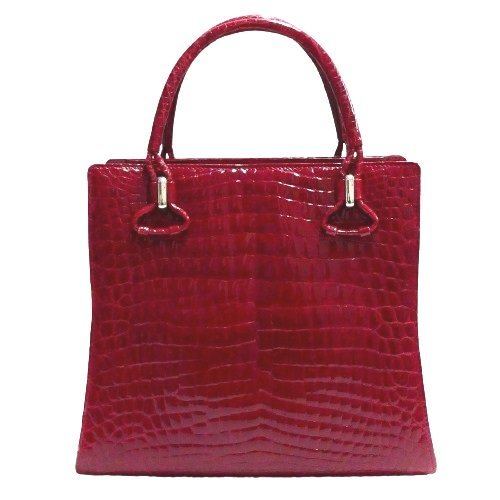 【美品】Rozani シャイニングクロコ ハンドバッグ
