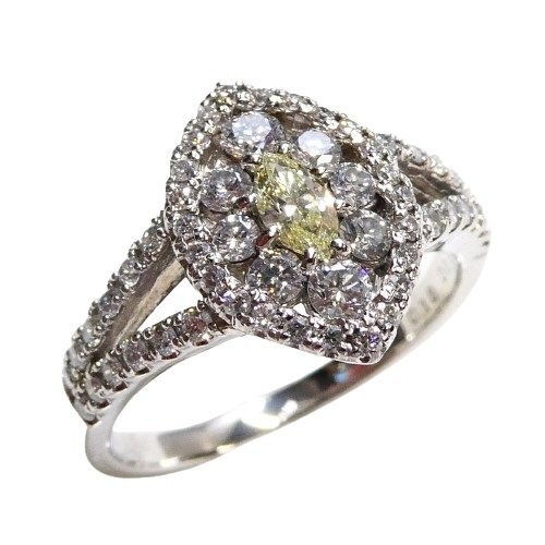 Pt900 ダイヤ 0.13ct 0.57ct リング