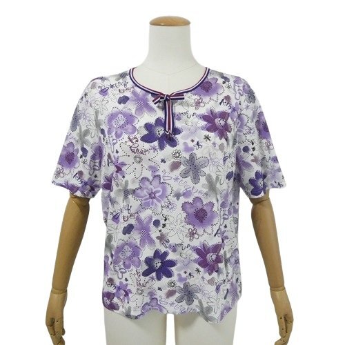 レリアン 美品 花柄 半袖カットソー