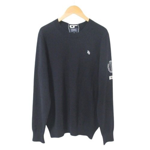 パーリーゲイツ メンズ カシミヤ クルーネックニット