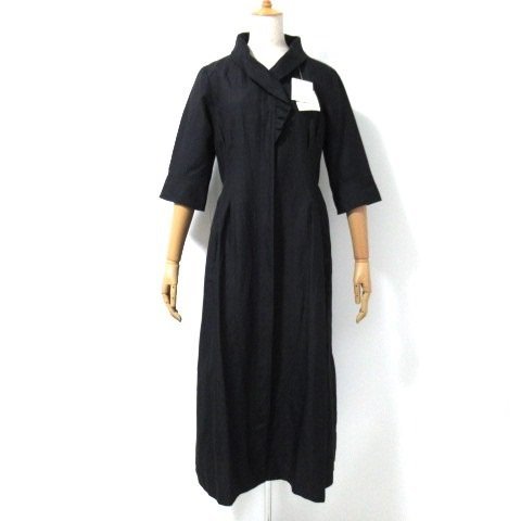 【美品】Reve de MIYACO リネン×シルク 前開きワンピース
