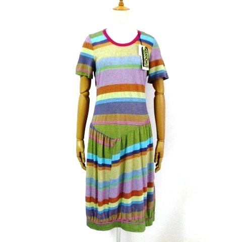 【未使用】M.&KYOKO 定価2.6万 半袖ニット ワンピース