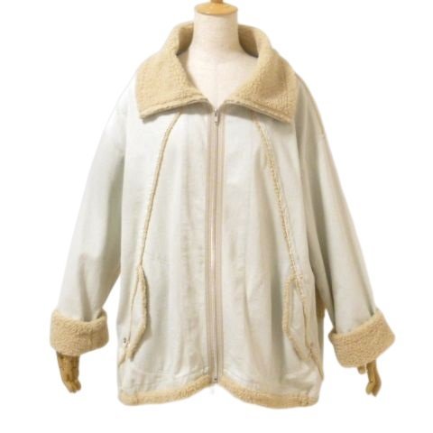 【美品】 ベータ β ブリーチデニム ブルゾン サックス系