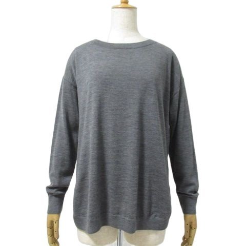 【美品】Theory luxe 長袖ニット プルオーバー グレー
