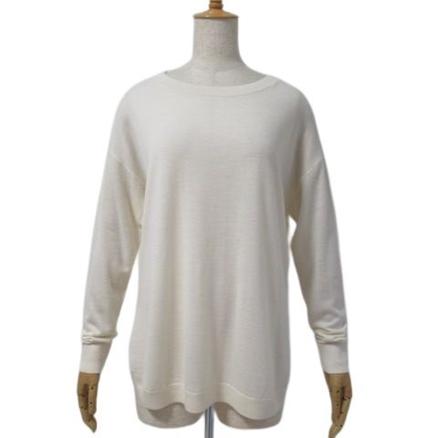 【美品】Theory luxe 長袖ニット プルオーバー アイボリー