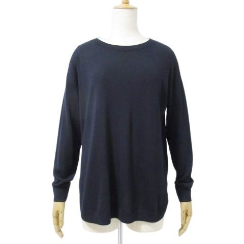 【美品】Theory luxe セオリーリュクス 長袖ニット プルオーバー ネイビー