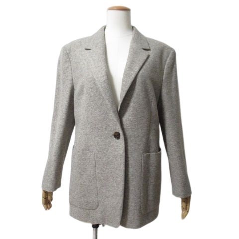 【美品】ボス ヒューゴボス ウール混 シングルジャケット