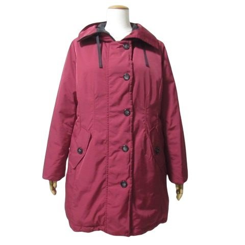 【美品】LEILIAN 定価14万 ダウンコート レッド系 13+
